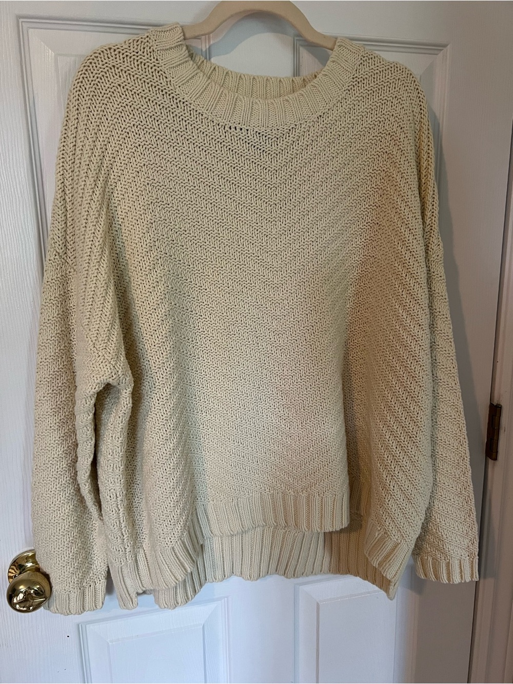 Roots Cream Knit Sweater